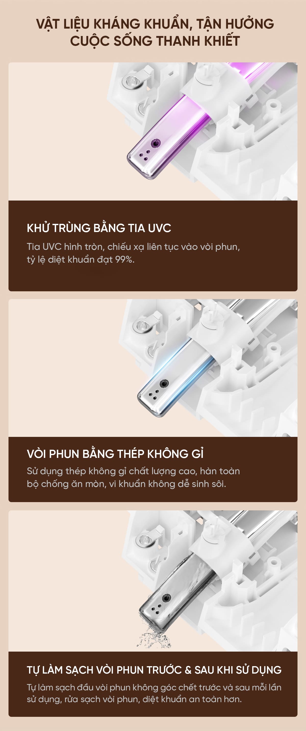 Bồn Cầu Thông Minh Kháng Khuẩn Whale Wash D1