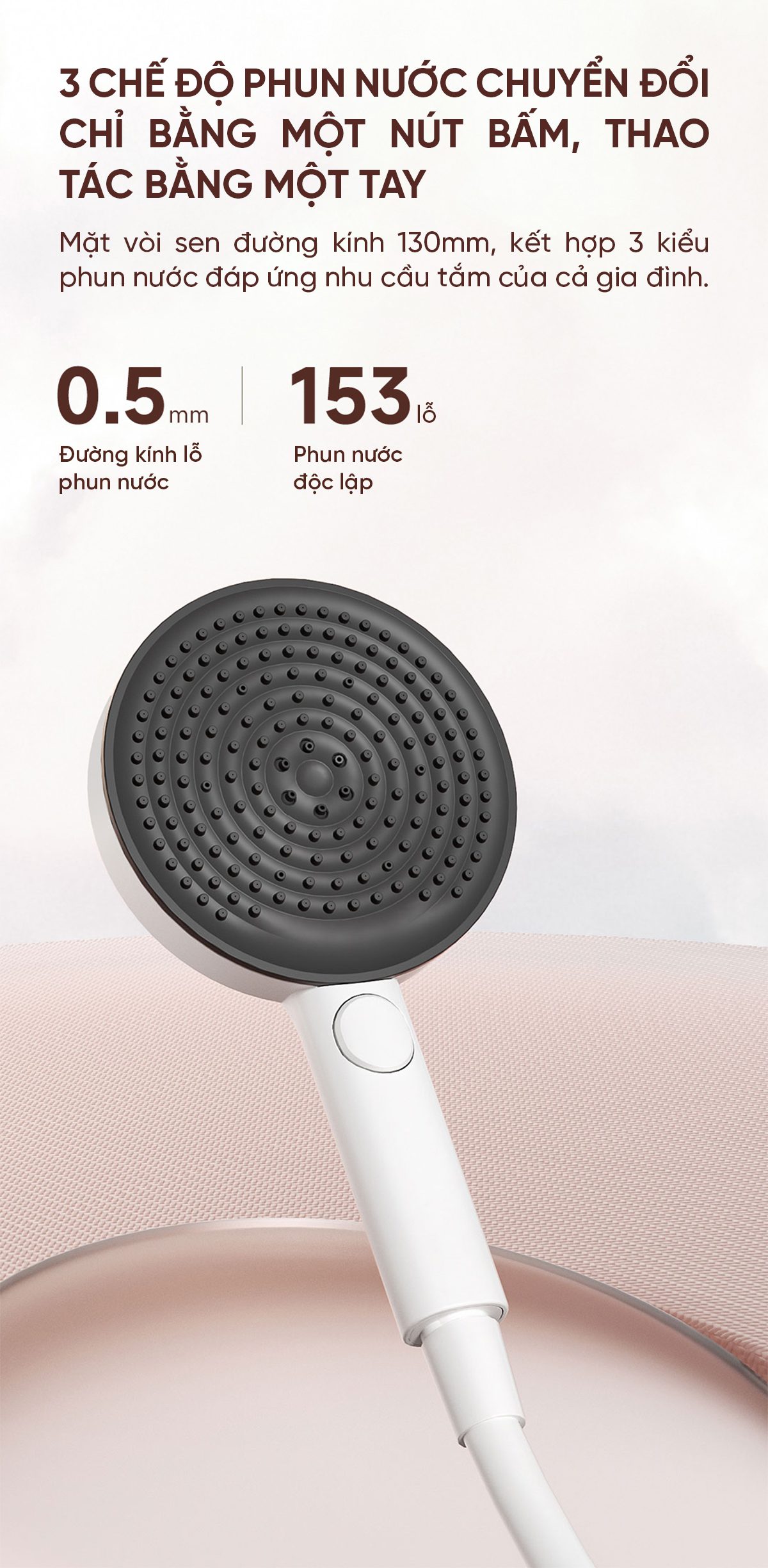 Vòi Sen Tắm Tăng Áp Và Massage i9
