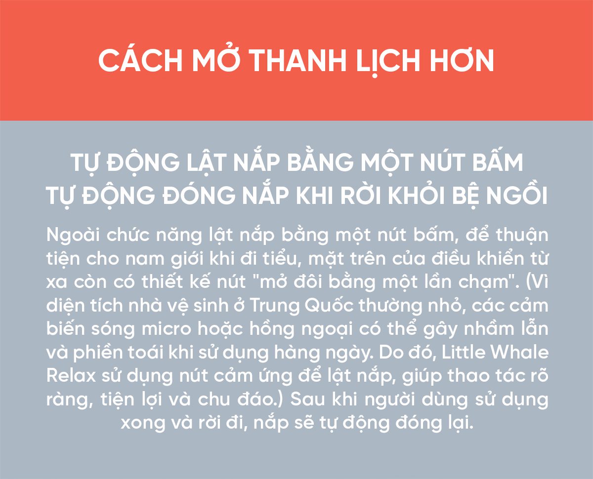 Bồn Cầu Thông Minh little Whale Wash Pure, Zero, Relax
