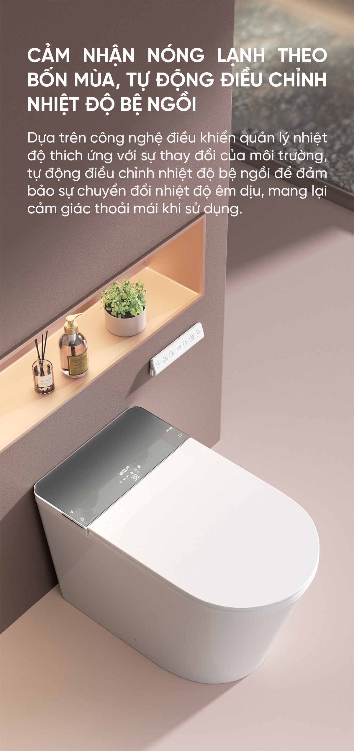 Bồn cầu thông minh Little Whale Wash U9 Khử trùng tia UV