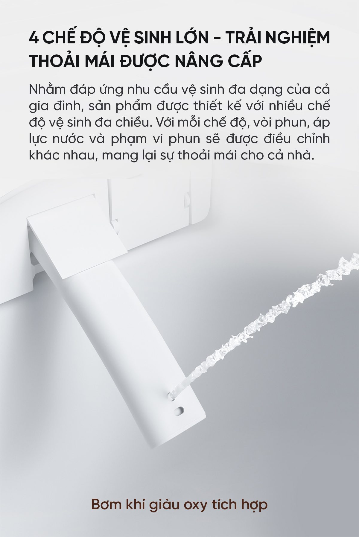 Bồn Cầu Thông Minh Little Whale Wash Đa Năng Mẫu Ngắn D5